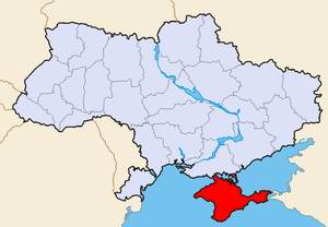 The Crimea Ukraine republic map location picture