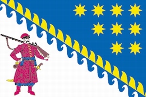 Dnipropetrovsk (Dnepropetrovsk) Ukraine oblast (region) flag picture