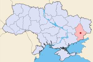 Donetsk Ukraine city map location picture