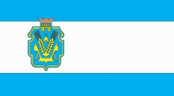 Kherson Ukraine oblast (region) flag picture