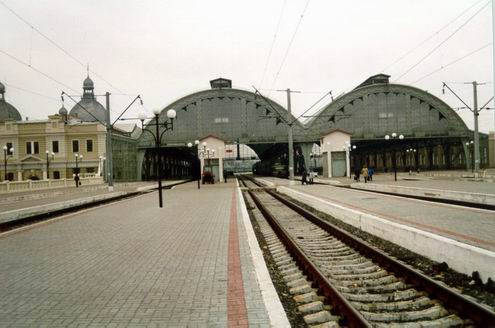 Lviv (Lvov) Ukraine city railway station photo