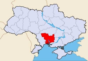 Nikolaev (Mykolaiv) region (oblast) of Ukraine location on Ukraine map picture