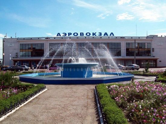 Old terminal of Odessa international airport, Ukraine