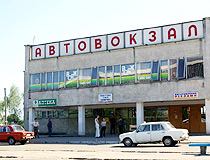 Bus station in Lubny