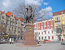 Monument to King Daniel of Galicia - the founder of Lviv