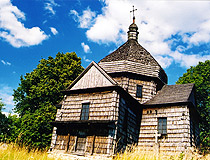 Old wooden church in the Lviv region