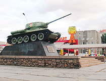 T-34 tank in Mykolaiv