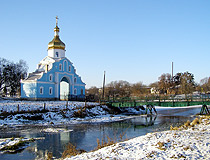 Entry to St. Nicholas Convent in Horodok, Rivne Oblast