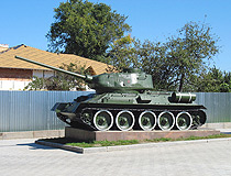 Tank T-34 monument in Sumy