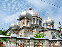 Brick church in the Vinnytsia region