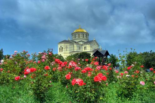 Sevastopol Ukraine city - Panorama of the Heroic Defense of Sevastopol building photo