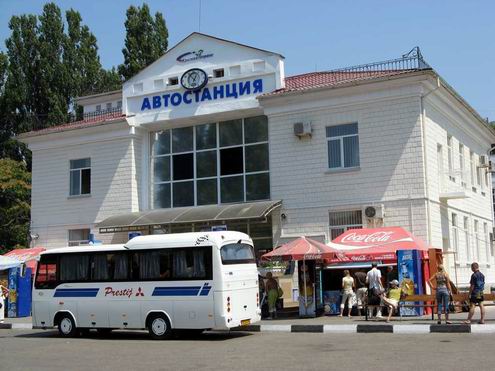 Sevastopol Ukraine city bus station photo