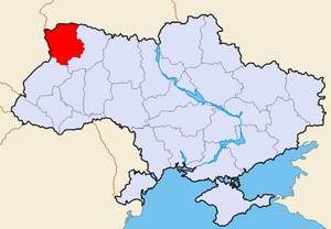 Volyn Ukraine oblast (region) map location picture
