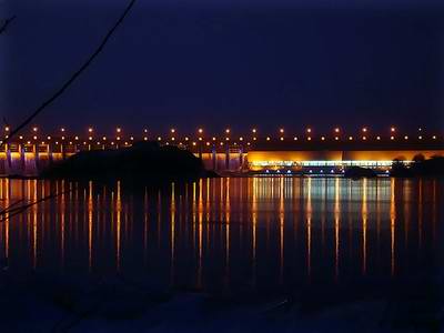Zaporozhye (Zaporizhia) Ukraine city Dnepr river hydroelectric station 1st photo