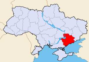 Zaporozhye (Zaporizhia) Ukraine region (oblast) map location picture