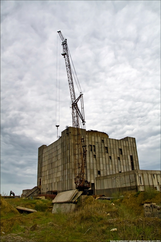 Abandoned Crimean nuclear power plant view 1