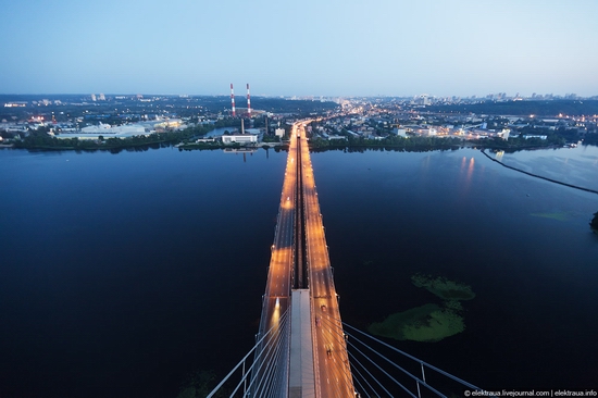 Ukrainian highest cable-stayed bridge view 3