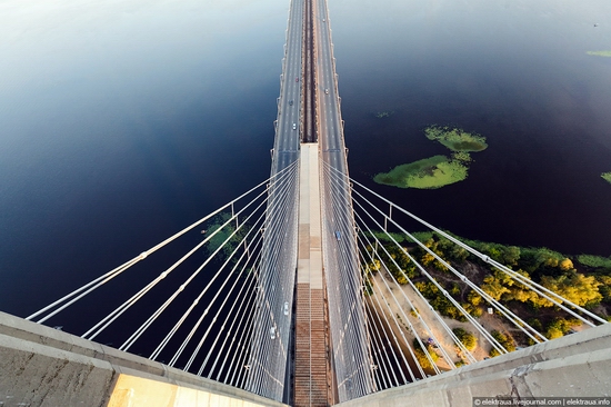 Ukrainian highest cable-stayed bridge view 5