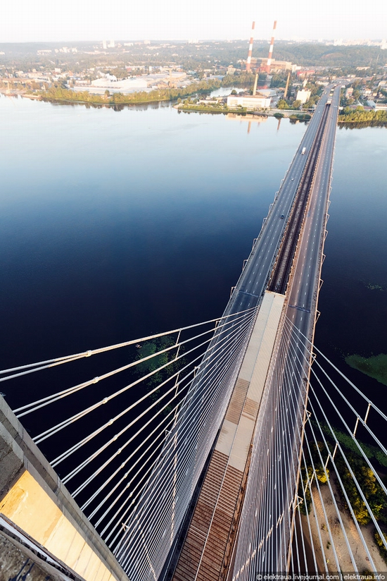 Ukrainian highest cable-stayed bridge view 7