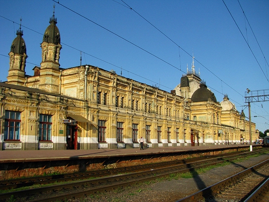 Zhmerinka railway station, Ukraine view 1