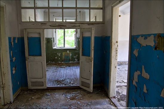 Abandoned military hospital, Balaklava, Crimea, Ukraine view 12