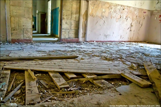 Abandoned military hospital, Balaklava, Crimea, Ukraine view 13