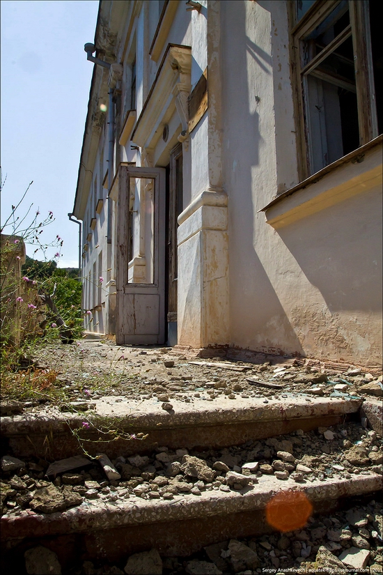 Abandoned military hospital, Balaklava, Crimea, Ukraine view 8