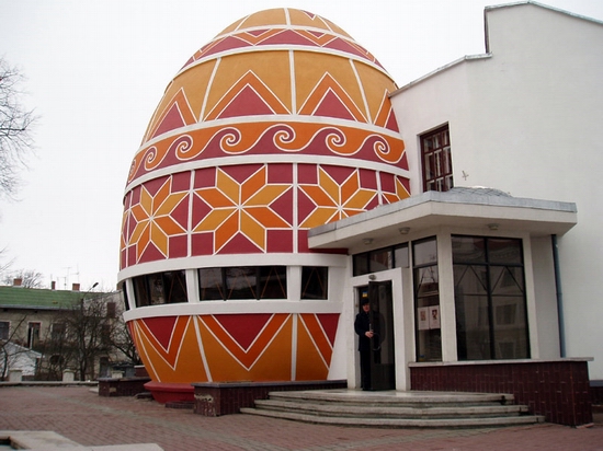 Pysanka museum, Kolomiya, Ukraine view 1