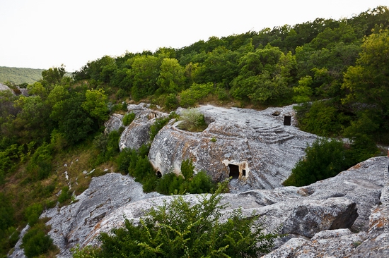 Eski-Kermen - medieval underground fortress-city view 15