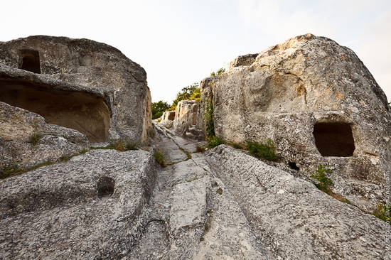 Eski-Kermen - medieval underground fortress-city view 20