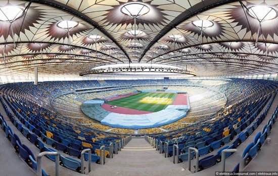 Olimpiyskiy stadium, Kiev, Ukraine view 2