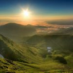 Beautiful landscapes of Ukrainian Carpathians Mountains