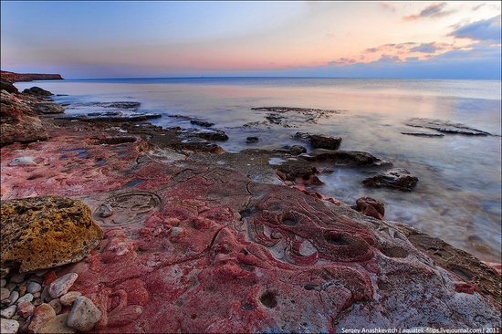 Drawings on the rocks near Sevastopol, Ukraine view 6