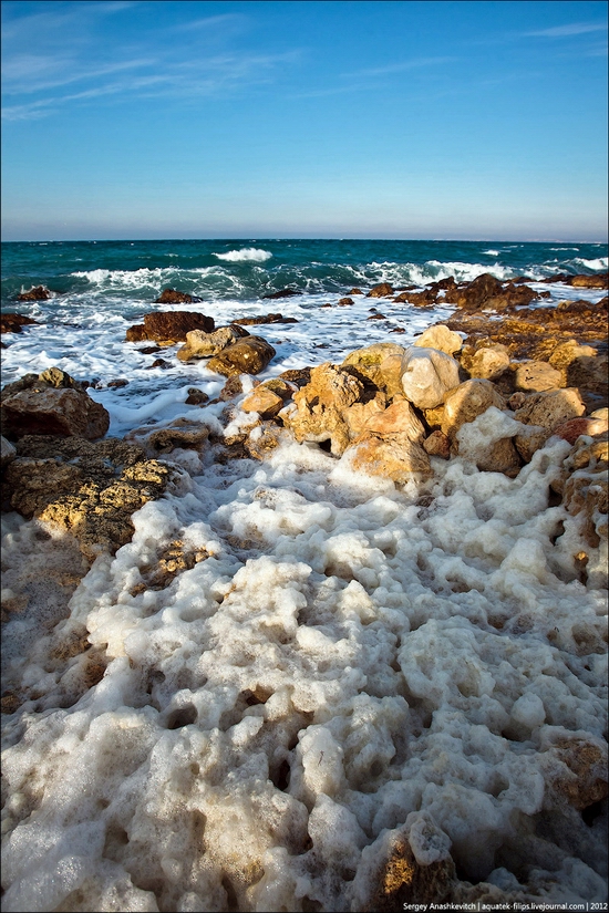 Frozen beach - the lair of aliens, Sevastopol, Ukraine view 14