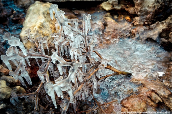 Frozen beach - the lair of aliens, Sevastopol, Ukraine view 9