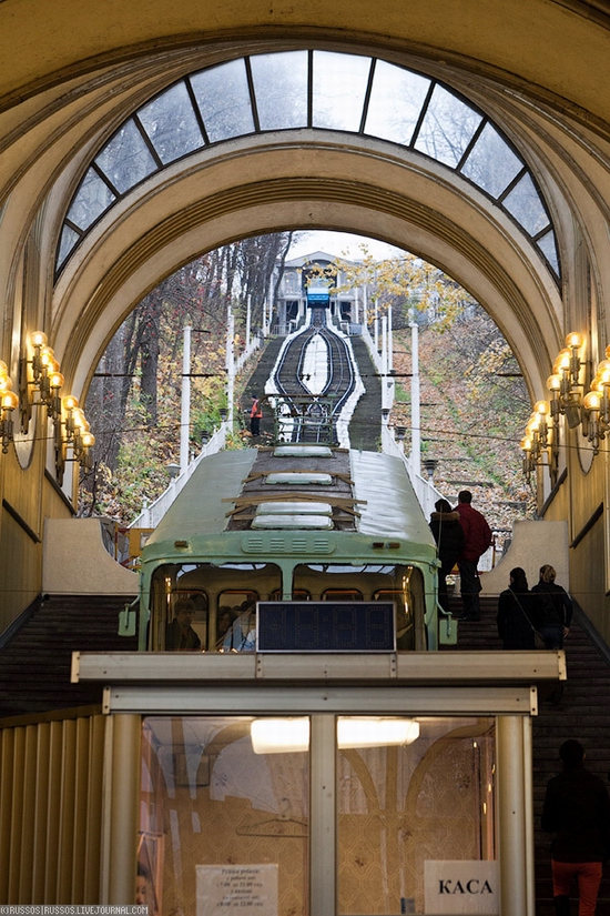 Kiev electric cable railway · Ukraine travel blog