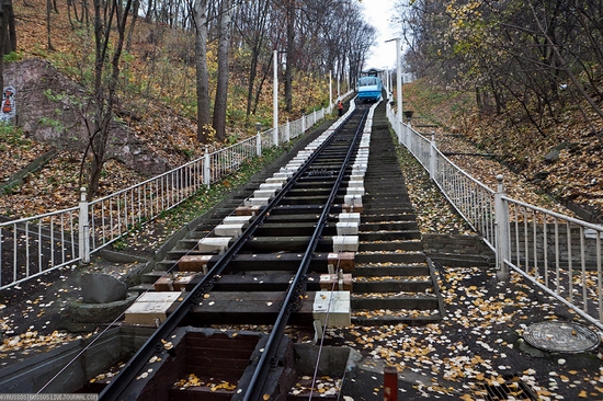 Kiev electric cable railway view 3