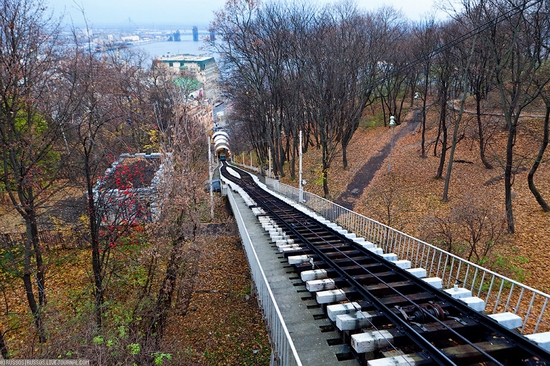 Kiev electric cable railway view 8