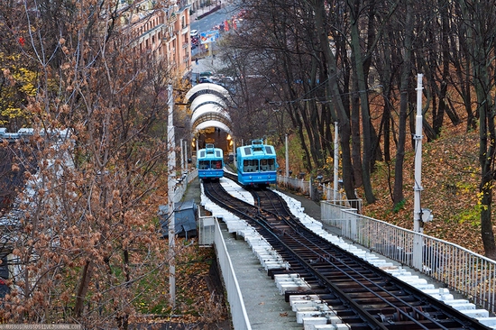 Kiev electric cable railway view 9