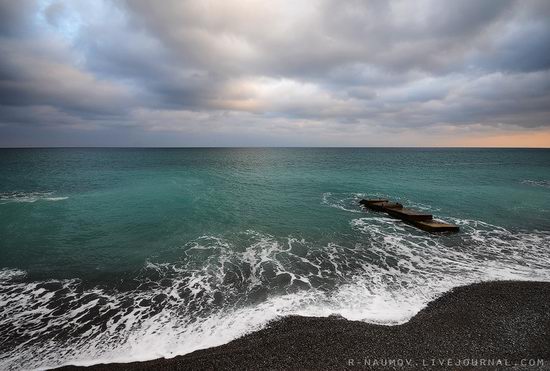 Early spring in Yalta, Ukraine view 1