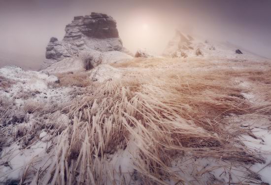 Mysteries of foggy and frozen Crimea, Ukraine view 7