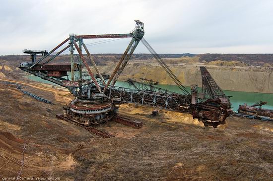 Post-apocalyptic views of abandoned mine, Ukraine 1