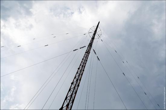 Climbing the 250 meter tower, Kharkov oblast, Ukraine photo 2