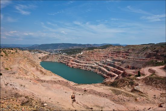 Picturesque abandoned quarry near Sevastopol, Crimea, Ukraine photo 1