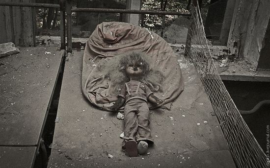 Abandoned kindergarten in the Chernobyl zone, Ukraine