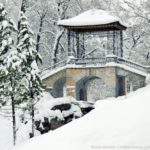 Snowy winter in one of the best European parks
