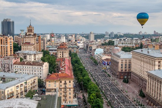 Fly over Kyiv in an air balloon