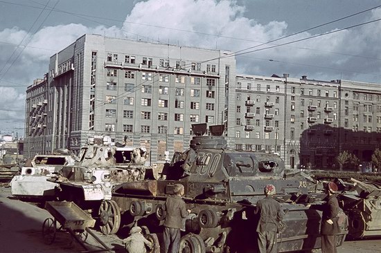 Kharkiv, Ukraine during the German occupation in color, photo 1