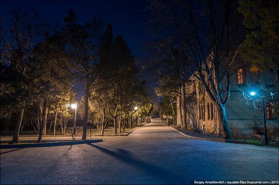 The remains of ancient city-state Chersonese at night time photo 10