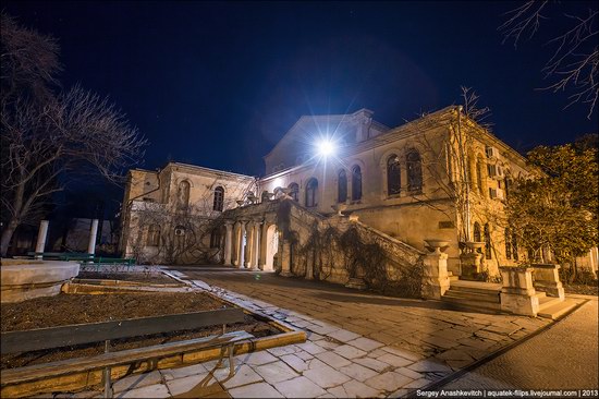 The remains of ancient city-state Chersonese at night time photo 11